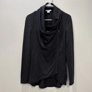 Helmut Lang Charcoal Cowl Neck Sweater size S